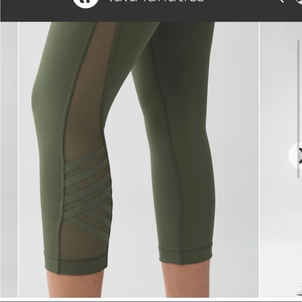 Lululemon Minimalist Crop Fatigue Green